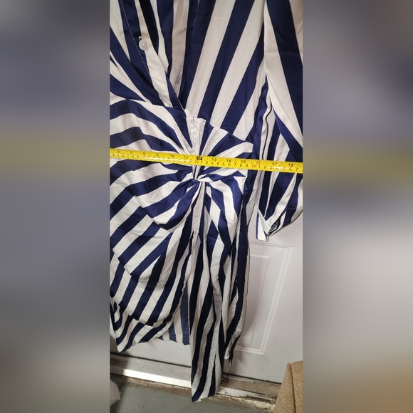 Fashion Nova Unattached To You Midi Dress Navy Combo Size 1X NWT DR 2597 - Picture 6 of 6